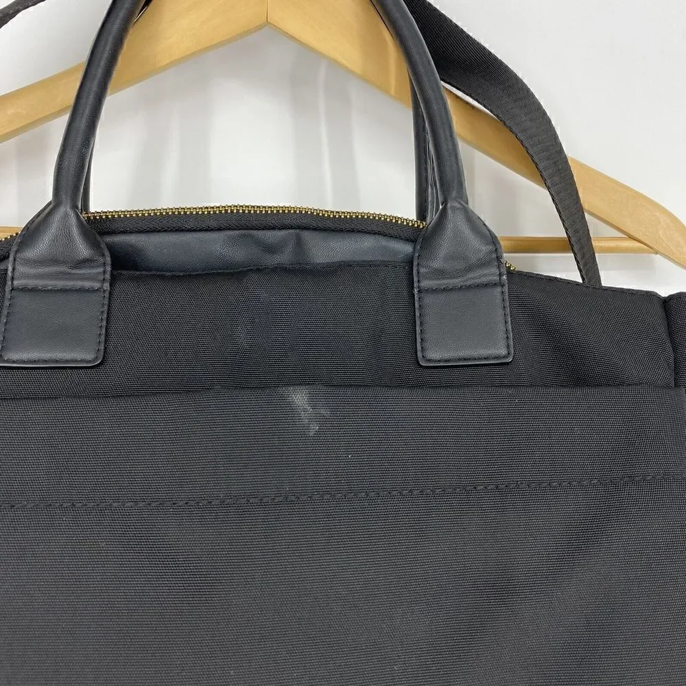 Skip Hop Diaper Bag Black Chelsea Downtown Satchel Gold Hardware Baby Pockets